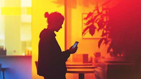 ghanee.step_silhouette_of_a_young_professional_using_a_mobile_a_abcb0015-ccaf-4285-a575-b4ffa26a7029.png