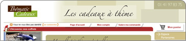 Le site de Thématic Cadeaux